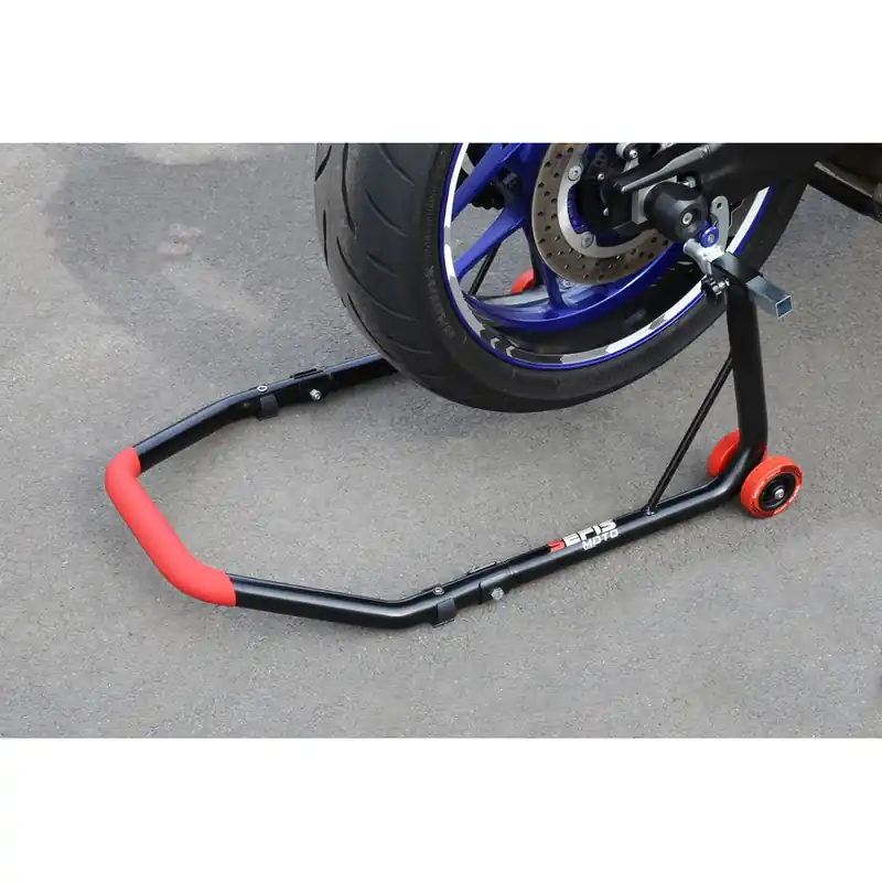 Horká Nabídka SEFIS D18 univerzální zadní moto stojan - červený - packy