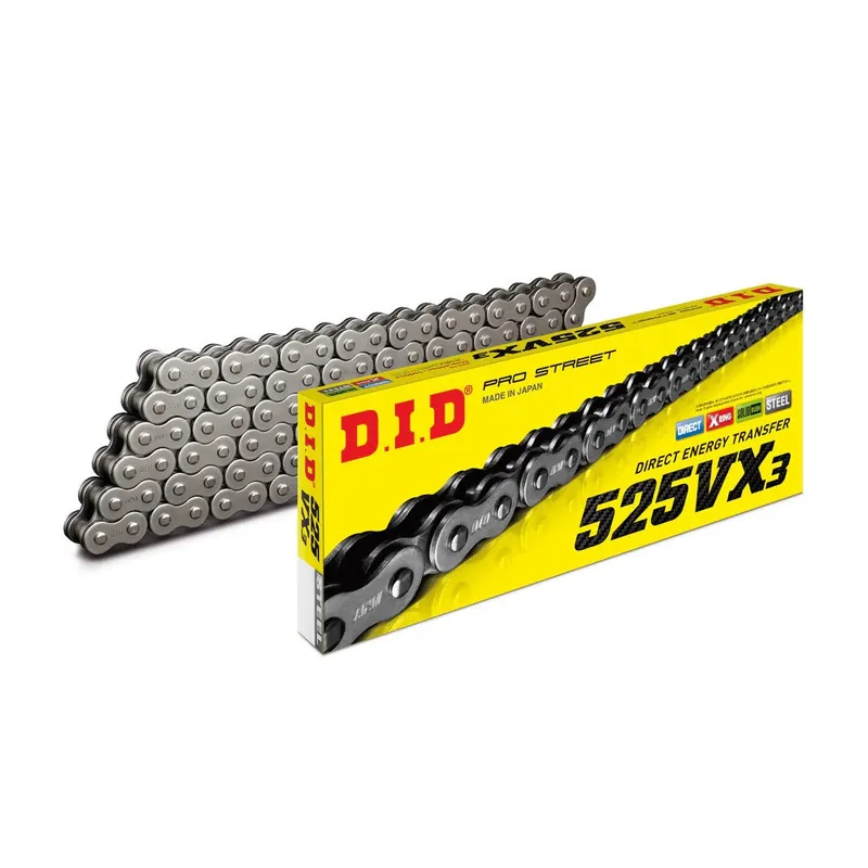 Trendový VX série X-Kroužkový řetěz D.I.D Chain 525VX3 124 L