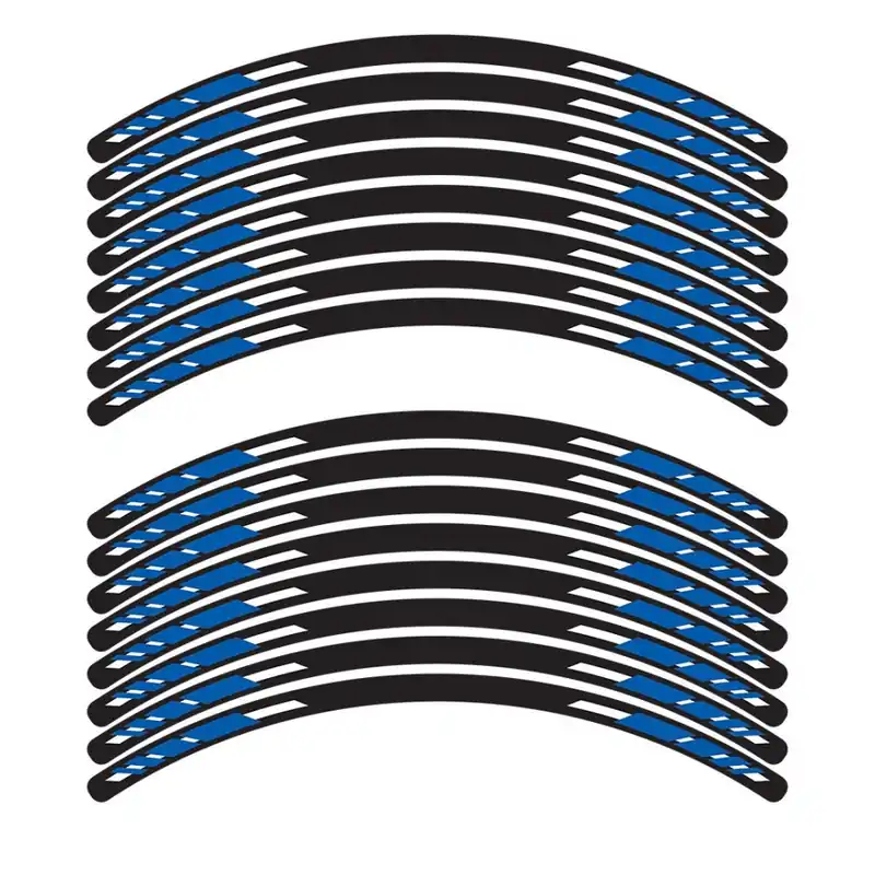 Kup Teď sada 4-dílných polepů EASY na kola motocyklu modrá