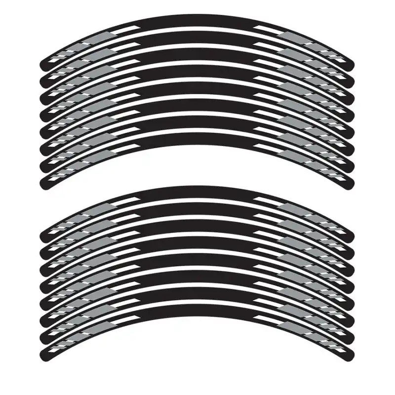 sada 4-dílných polepů EASY na kola motocyklu šedá Nejprodávanější