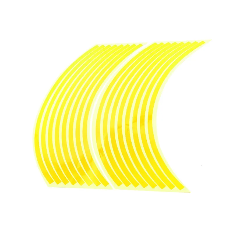 Reflexní celé proužky na kola motocyklu zlatá Trendový