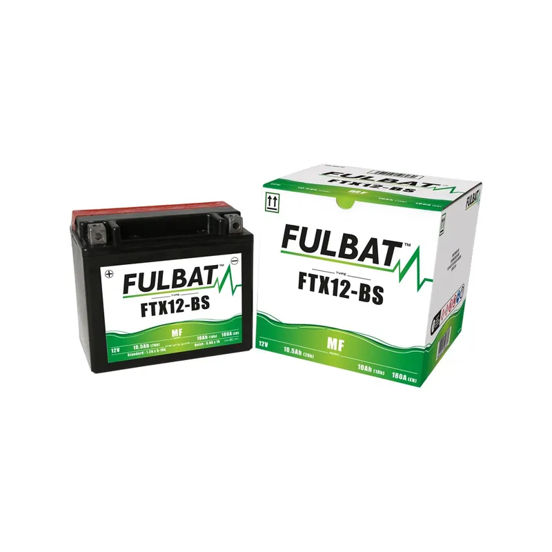 Bezúdržbová motocyklová baterie FULBAT FTX12-BS (YTX12-BS) Horká Nabídka