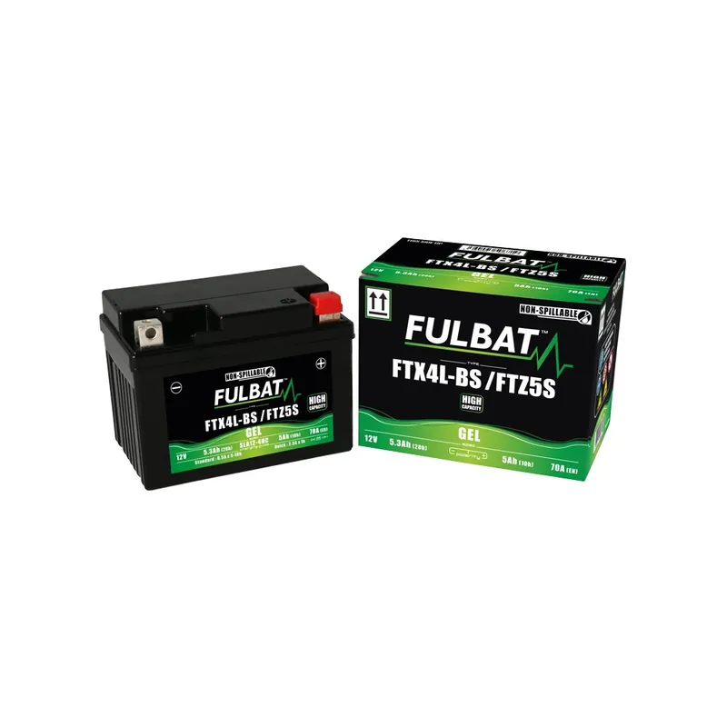 Bezúdržbová motocyklová baterie FULBAT FTX4L-BS (YTX4L-BS) Výhodná Nabídka