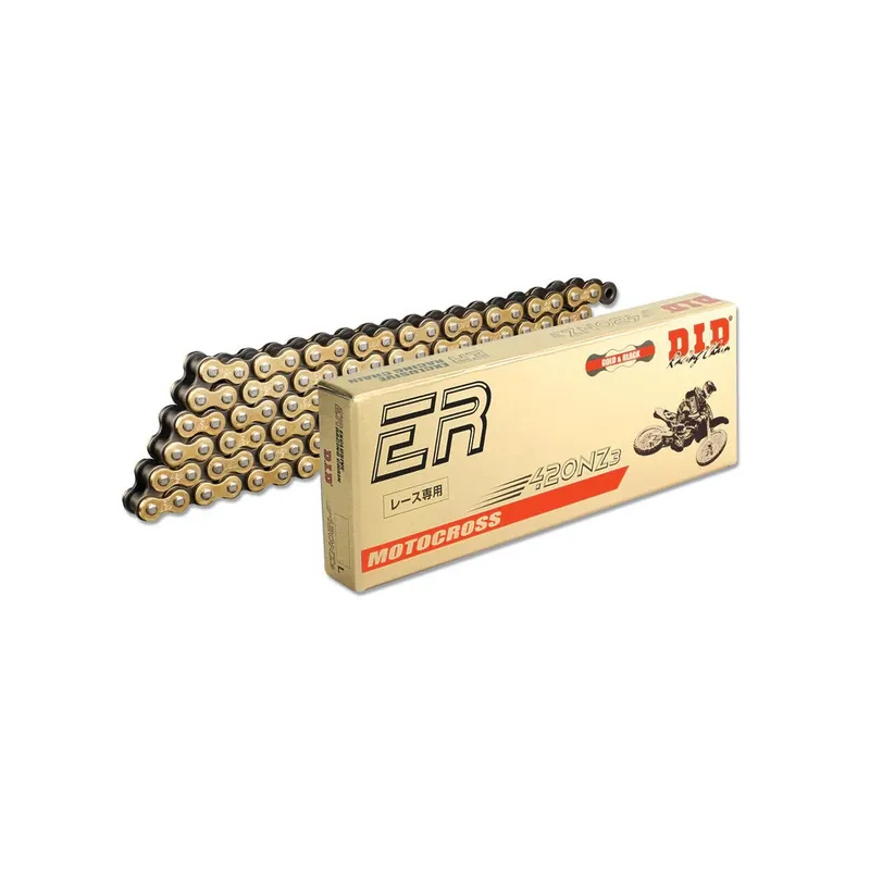 Zesílený netěsněný řetěz D.I.D Chain 420NZ3 SDH 130 L Zlatá/Černá Poslední Šance
