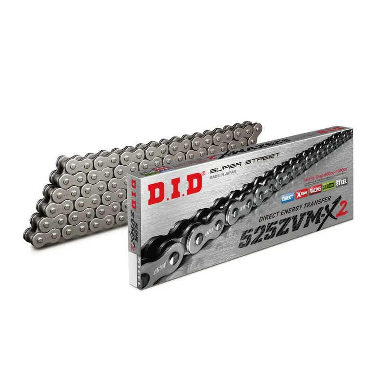 Originální ZVM-X série X-Kroužkový řetěz D.I.D Chain 525ZVM-X 108 L