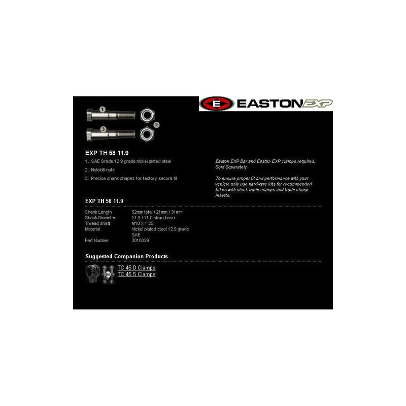 Výprodej Montážní sada řidítek EASTON EXP EXP TH 58 11.9