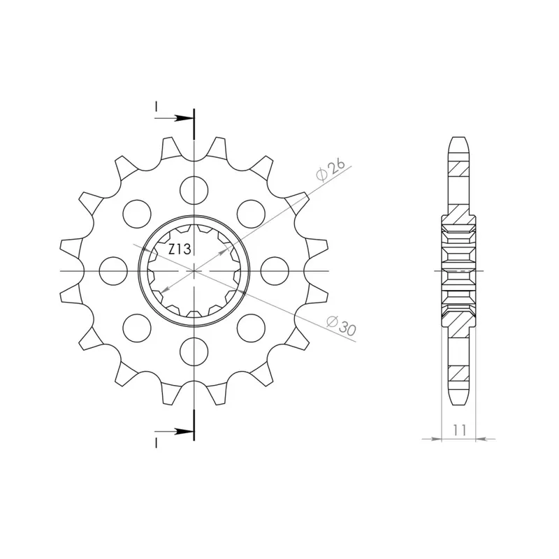 Časově Omezené Řetězové kolečko SUPERSPROX CST-1591:16 16 zubů, 525