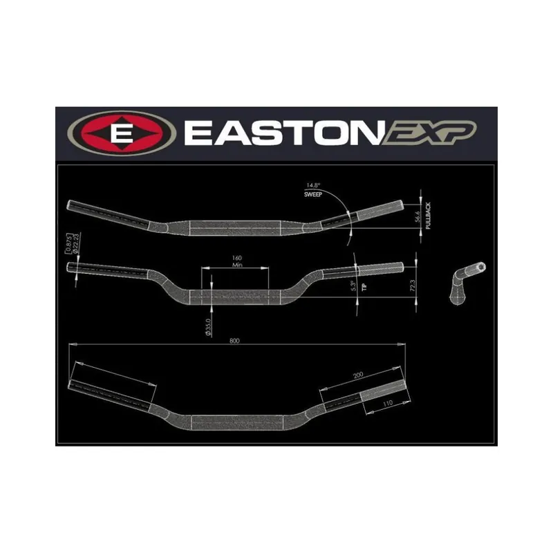 Řídítka EASTON EXP EXP M 72 57 Akce