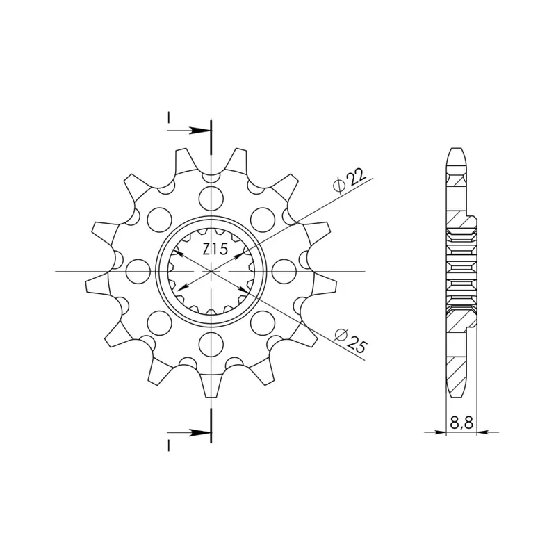 Nejprodávanější Řetězové kolečko SUPERSPROX CST-1901:14 14 zubů, 520