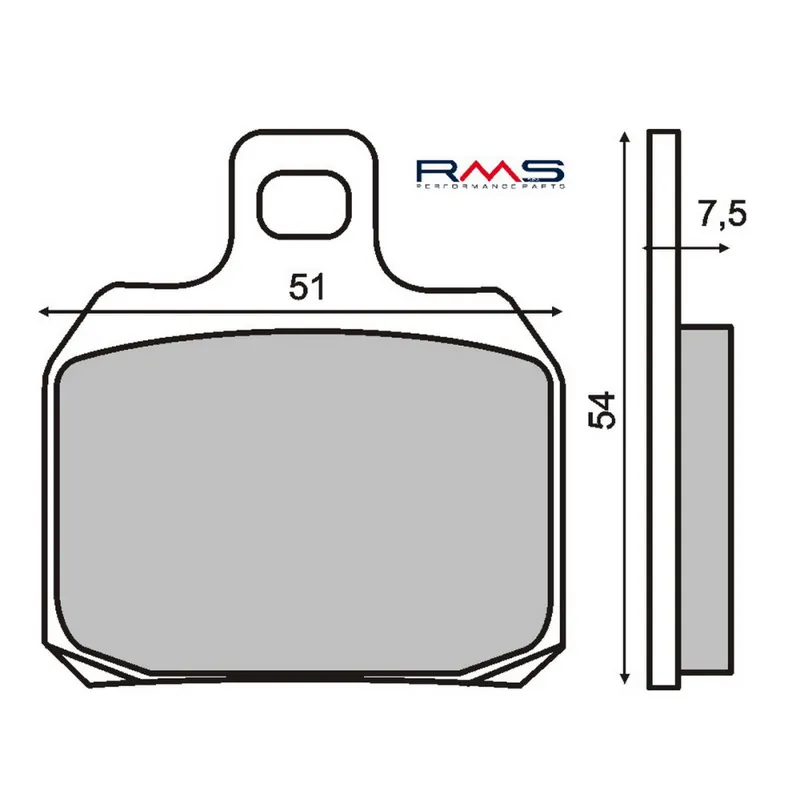 Záruka V Ceně Brzdové destičky RMS 225100490 organické