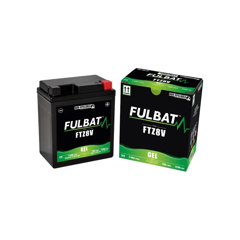 Profesionální Továrně aktivovaná motocyklová baterie FULBAT FTZ8V (YTZ8V)