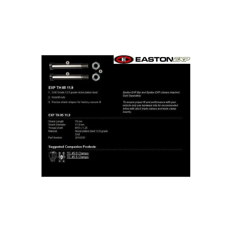 Montážní sada řidítek EASTON EXP EXP TH 85 11.9 Celosvětová Doprava