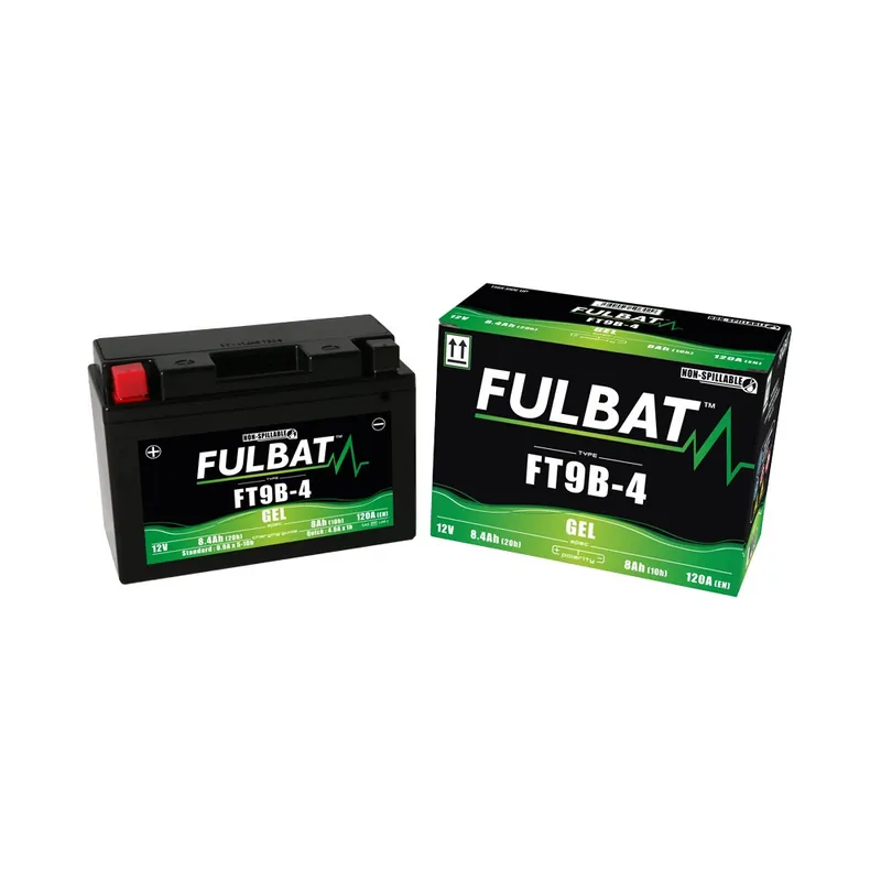 Bezúdržbová motocyklová baterie FULBAT FT9B-4 (YT9B-4) Výhodná Nabídka