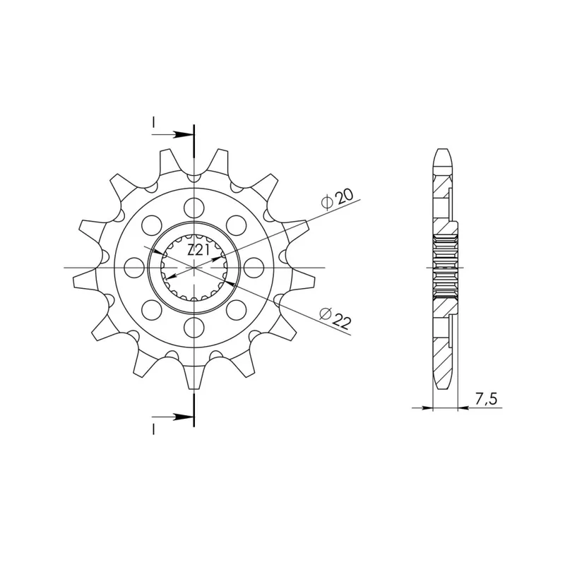 Víkendová Akce Řetězové kolečko SUPERSPROX CST-1323:13 13 zubů, 520