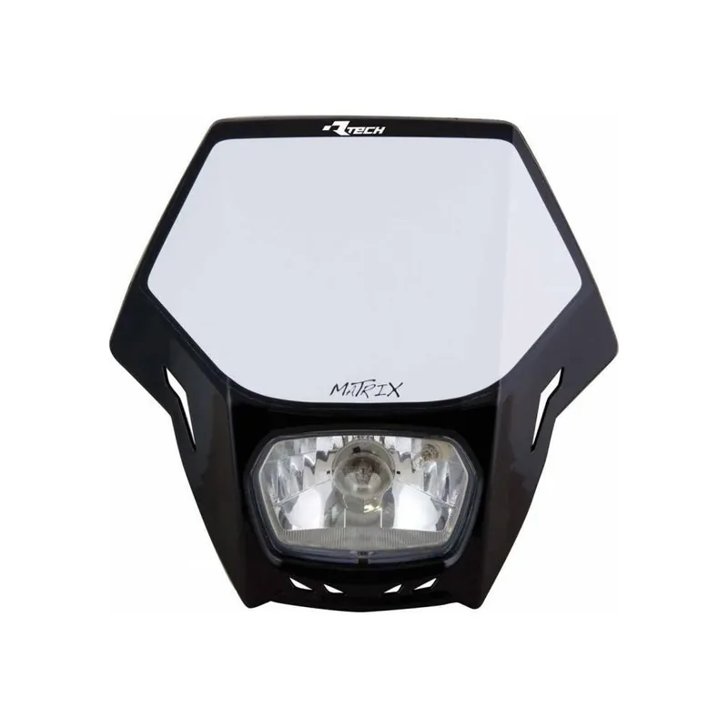 UNI přední maska včetně světla Matrix, RTECH (černá) Akční Nabídka