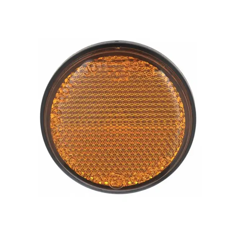 Odrazka kulatá, Q-TECH (oranžová, průměr 60 mm) Dokud Zásoby Vydrží