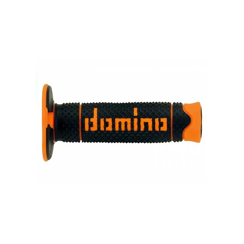 Gripy A260 (offroad) délka 120 mm, DOMINO (černo-oranžové) Profesionální