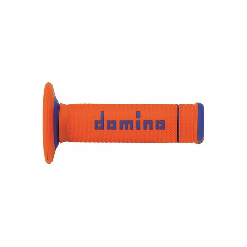 Finální Výprodej Gripy A190 (offroad) délka 123 + 120 mm, DOMINO (oranžovo-modré)