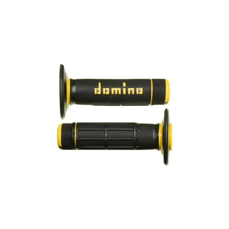 Gripy A020 (offroad) délka 118 mm, DOMINO (černo-žluté) Prémiový