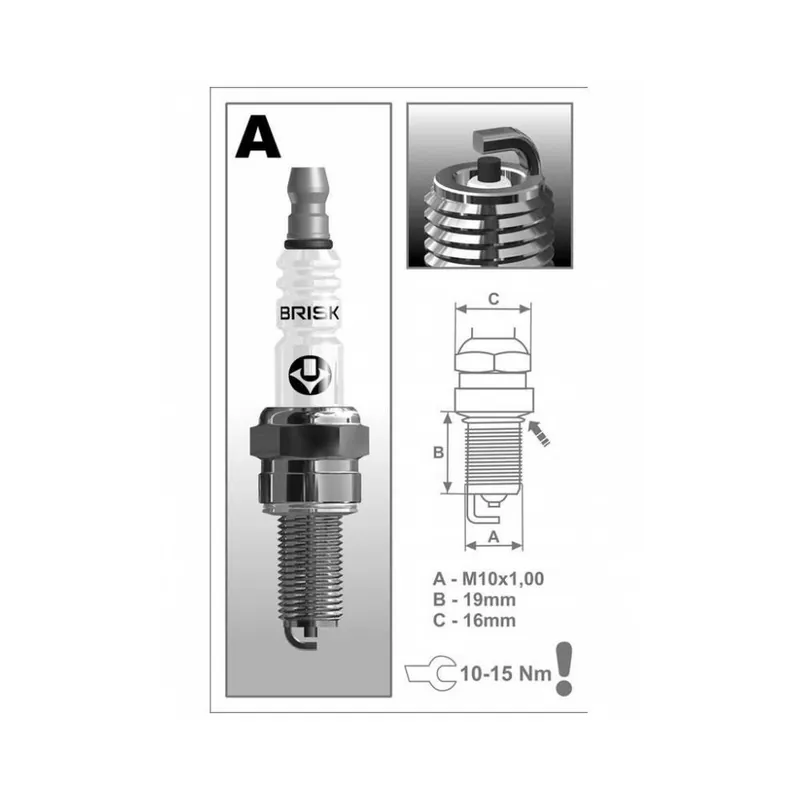 Zapalovací svíčka AR12C BRISK - Česká Republika Ověřený