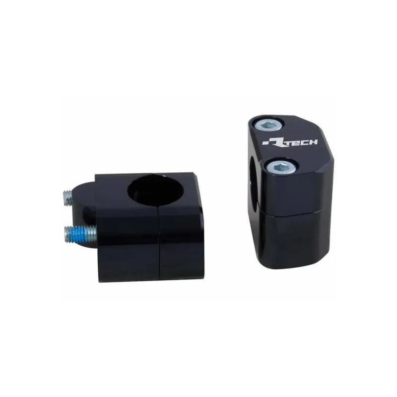 Sada na zvýšení řídítek + 25 mm (průměr 22  28,6 mm) vč. šroubů, RTECH (černá) Horká Nabídka