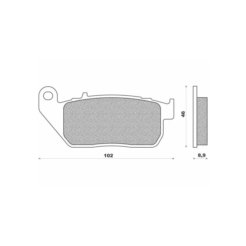 Přímo Od Výrobce Brzdové destičky (směs ST sintered metal S2) NEWFREN (2 ks v balení)