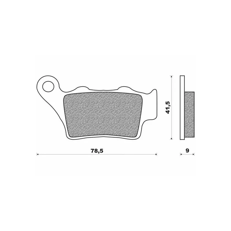 Sezónní Sleva Brzdové destičky (směs OFF ROAD DIRT RACE SINTERED) NEWFREN (2 ks v balení)