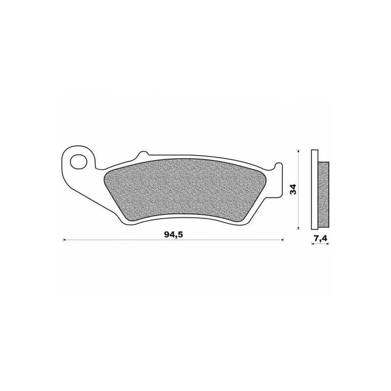 Brzdové destičky (směs OFF ROAD DIRT RACE SINTERED) NEWFREN (2 ks v balení) Originální