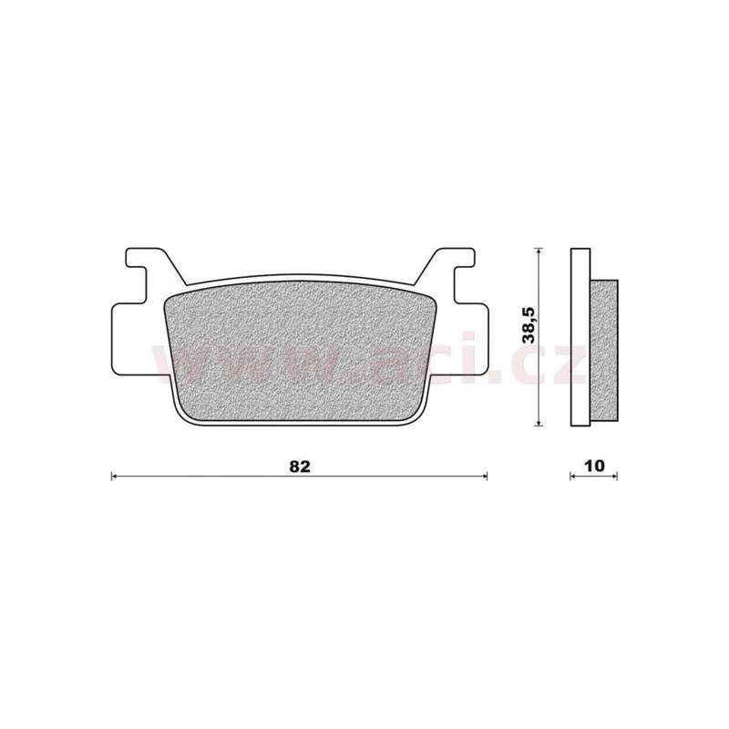 Originální Brzdové destičky (směs OFF ROAD ATV SINTERED) NEWFREN (2 ks v balení)