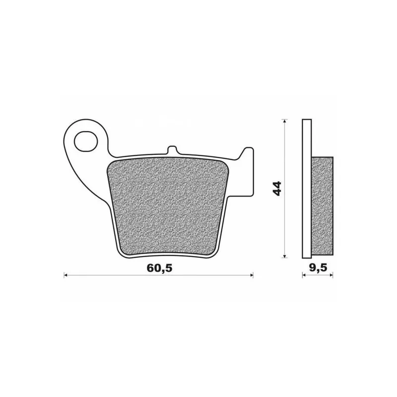 Výprodej Brzdové destičky (směs OFF ROAD DIRT RACE SINTERED) NEWFREN (2 ks v balení)
