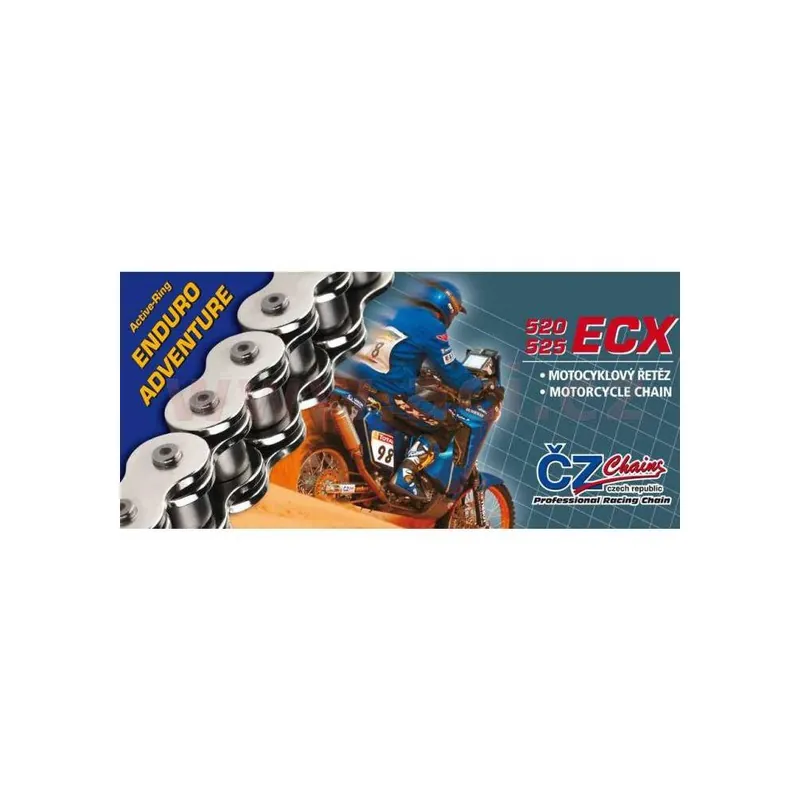 řetěz 520ECX, ČZ - ČR (barva černá, 108 článků vč. rozpojovací spojky CLIP) Dokud Zásoby Vydrží