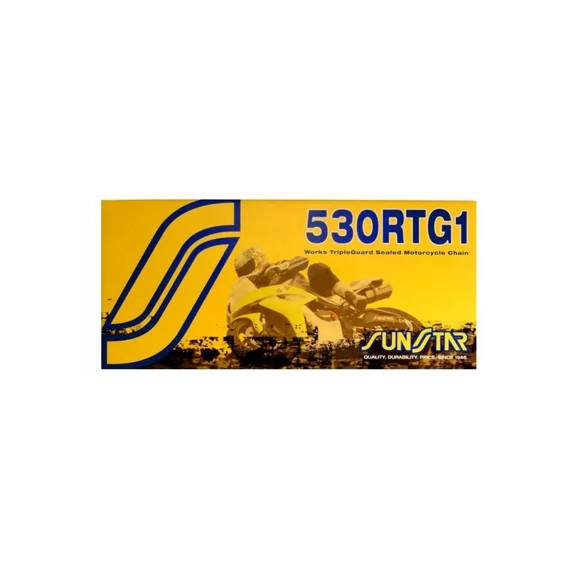 Výprodej řetěz 530RTG1, SUNSTAR (x-kroužek, barva zlatá, 108 článků)