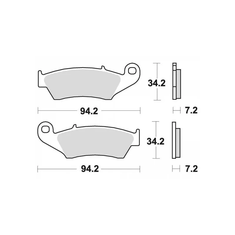 Brzdové destičky, BRAKING (sinterová směs CM44) 2 ks v balení Aktuální