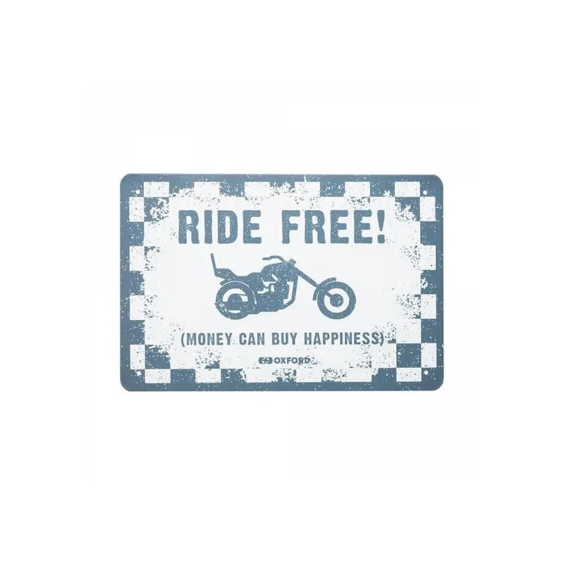 Akce Plechová cedule RIDE FREE, OXFORD