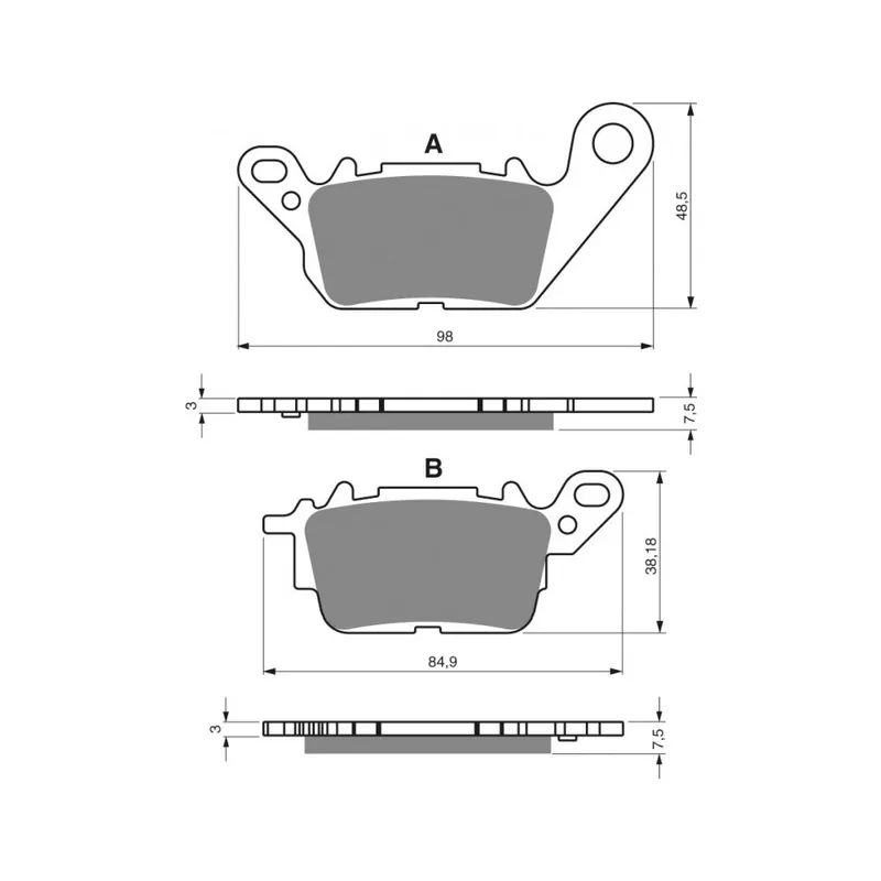 Aktuální Brzdové destičky GOLDFREN 380 S33 STREET FRONT