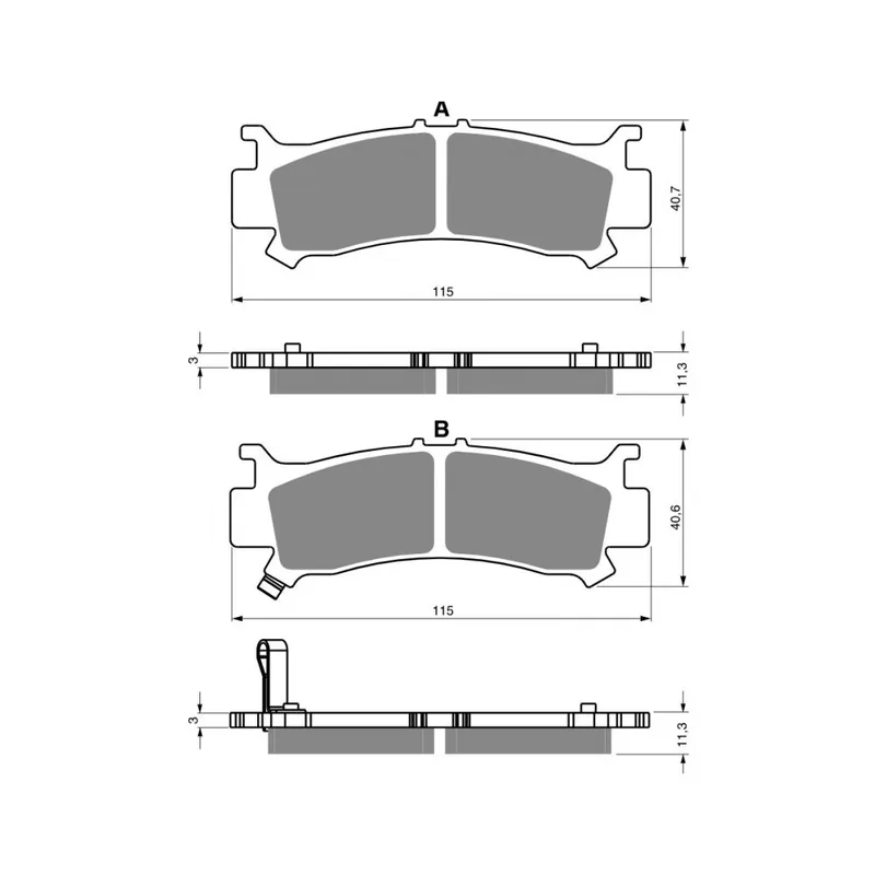 Brzdové destičky GOLDFREN 384 S3 Luxusní