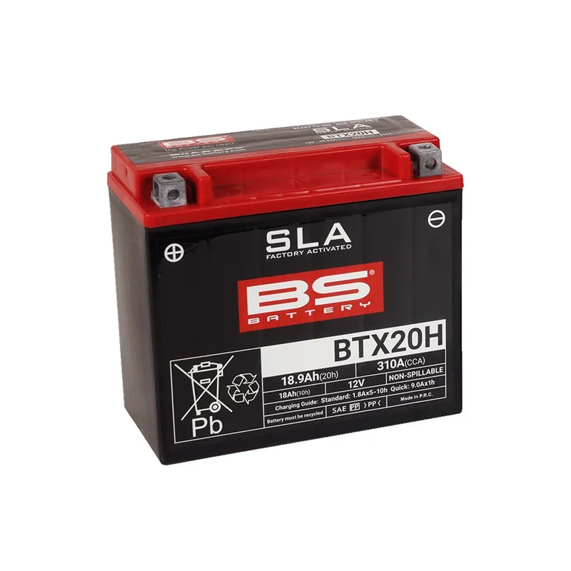 Továrně aktivovaná motocyklová baterie BS-BATTERY BTX20 (FA) (YTX20 (FA)) Akční Cena