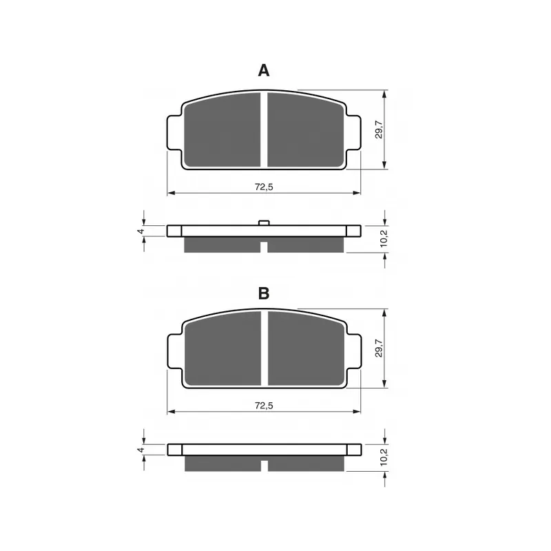 Omezená Nabídka Brzdové destičky GOLDFREN 362 S33 OFF-ROAD REAR