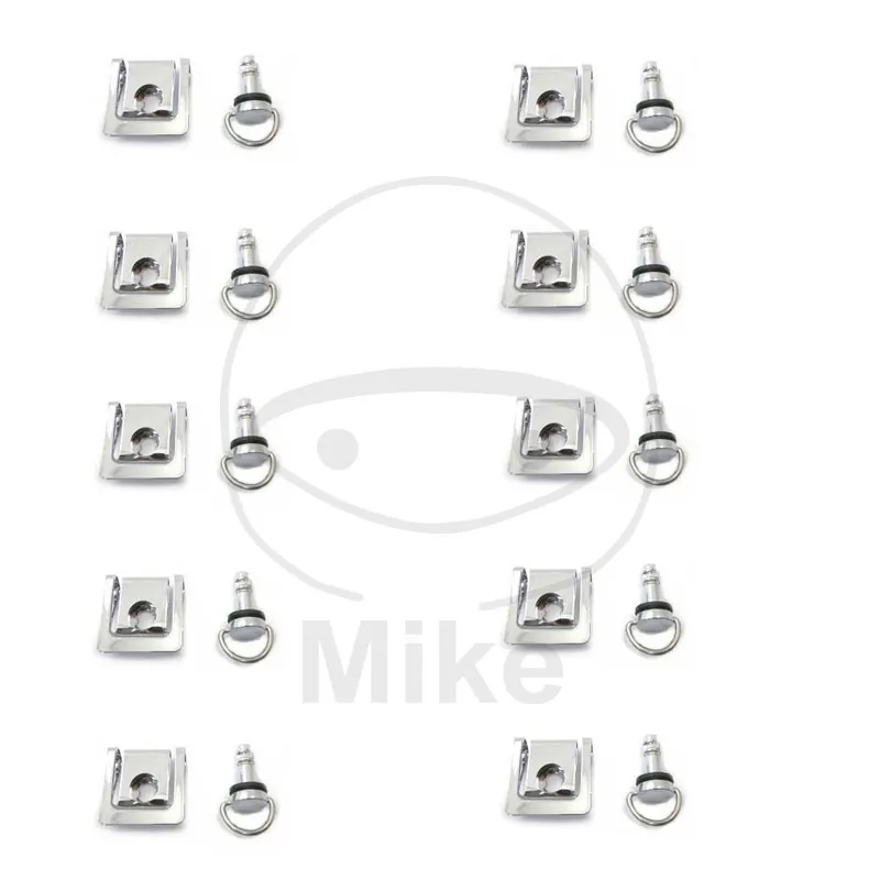 Nízká Cena Fairing fastener dzus JMP 19mm stříbrná