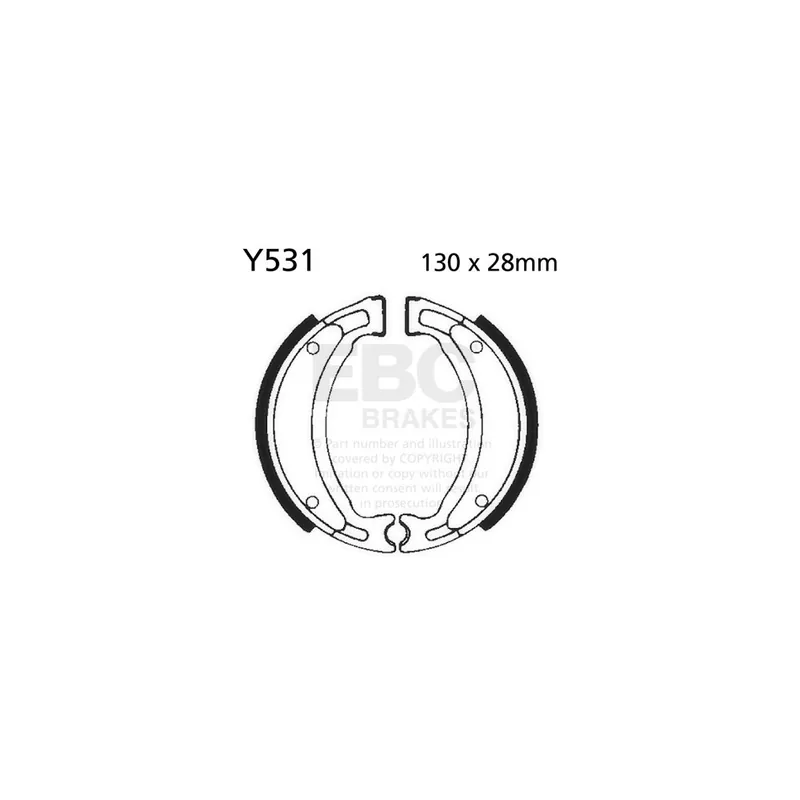 Nejprodávanější Sada brzdových čelistí EBC Y531 včetně pružin