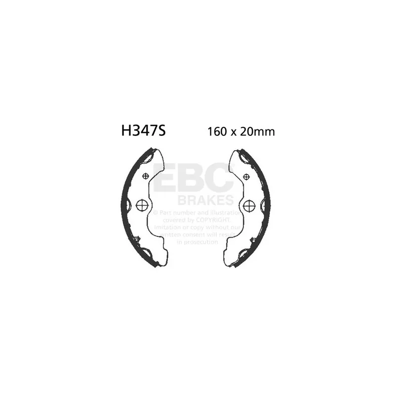 Sada brzdových čelistí EBC H347S včetně pružin Top Prodej