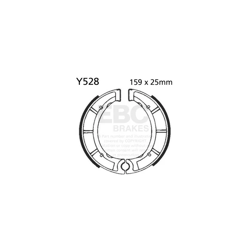 Ihned K Objednání Sada brzdových čelistí EBC Y528 včetně pružin