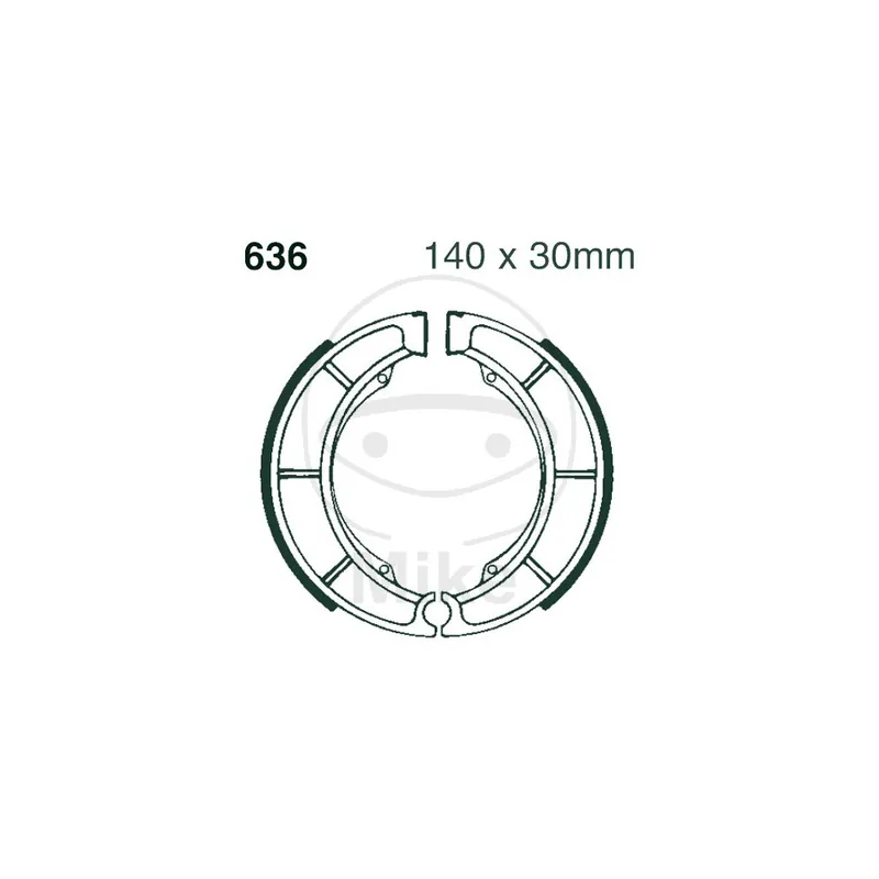 Sada brzdových čelistí EBC S636 včetně pružin Kup Teď