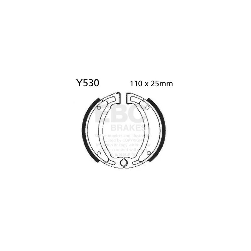 Finální Výprodej Sada brzdových čelistí EBC Y530 včetně pružin