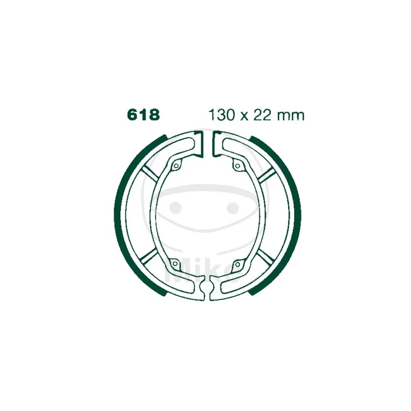 Sada brzdových čelistí EBC S618 včetně pružin Zlevněný