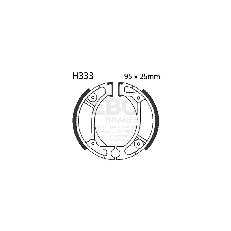Výhodná Nabídka Sada brzdových čelistí EBC H333 včetně pružin