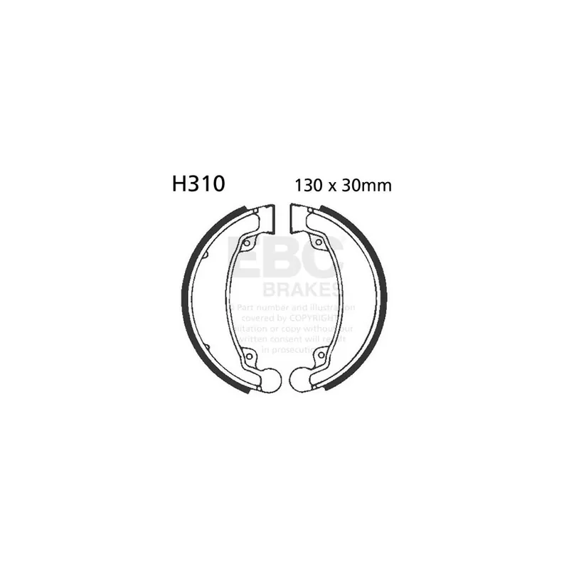 Novinka Sada brzdových čelistí EBC H310 včetně pružin