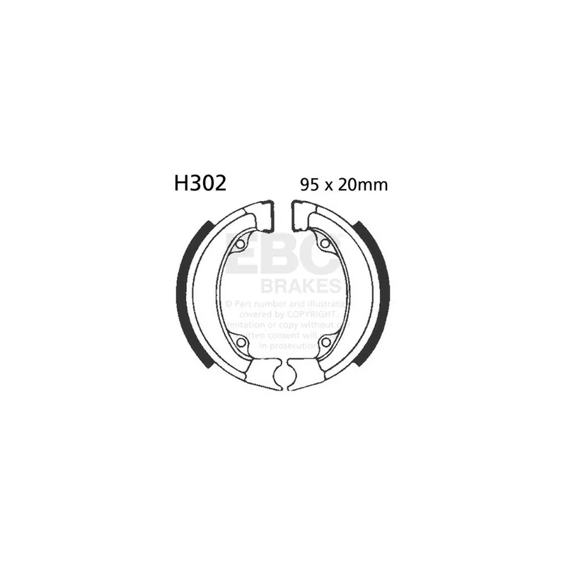 Sada brzdových čelistí EBC H302 včetně pružin Speciální Cena