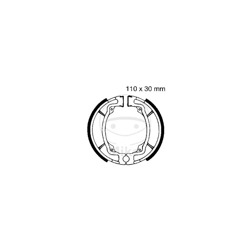 Omezená Nabídka Sada brzdových čelistí EBC S603 včetně pružin