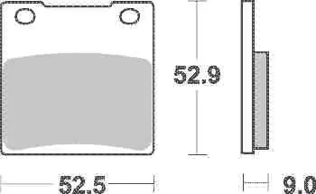 Záruka V Ceně Brzdové destičky Brembo zadní SUZUKI GSX-R 750 rok 85-87